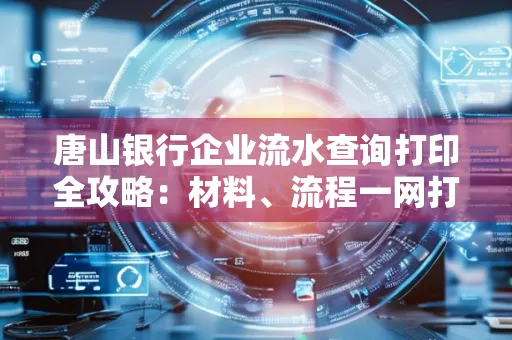 唐山银行企业流水查询打印全攻略：材料、流程一网打尽！