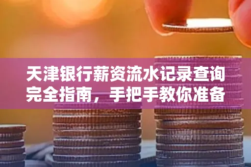 天津银行薪资流水记录查询完全指南，手把手教你准备材料